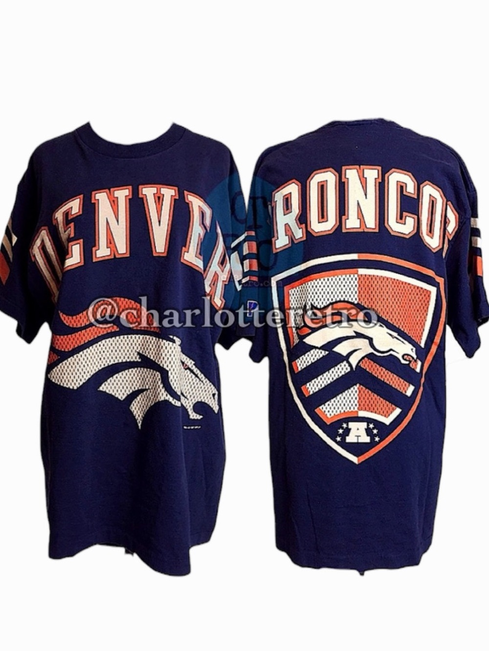1997 Denver Broncos • Single Stitch Tee • Pro Player Tag